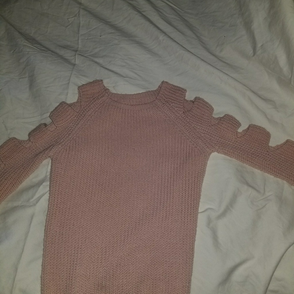 Parisian sweater, rose color, size Sm
